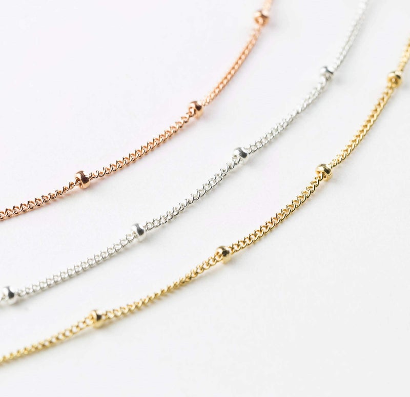 VACRONA Gold Tiny Beaded Bracelet 14K Gold Plated Chain Bracelets for Women Handmade Clip Link Trendy Tiny Pearl Bracelet Adjustable Chain Jewelry Gifts - Image 5